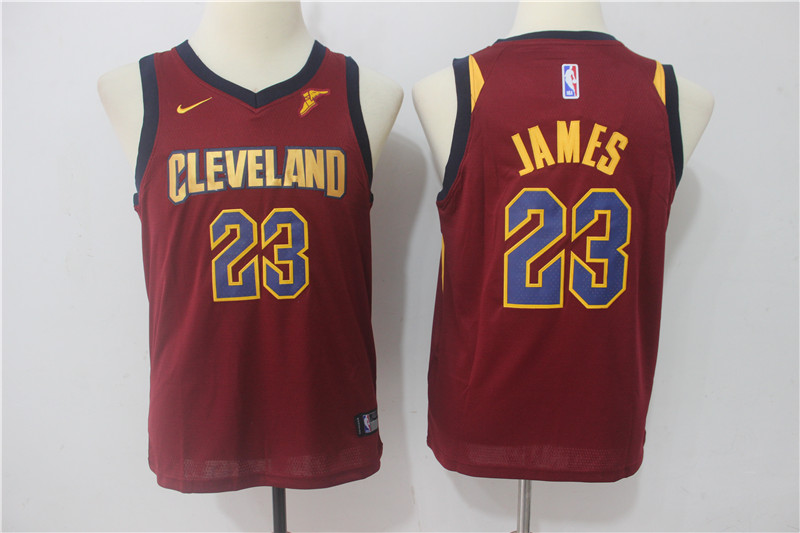 Youth Cleveland Cavaliers #23 James Red Game Nike NBA Jerseys